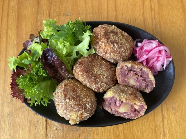 ピンク色のさつまいもとは？美味しそうなサツマイモのコロッケ